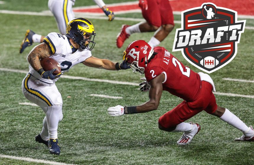 Fiche Draft Blake Corum mistral gagnant Touchdown Actu NFL Actu