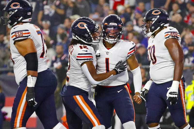 Justin Fields Bears Win Over Patriots - Marquee Sports Network