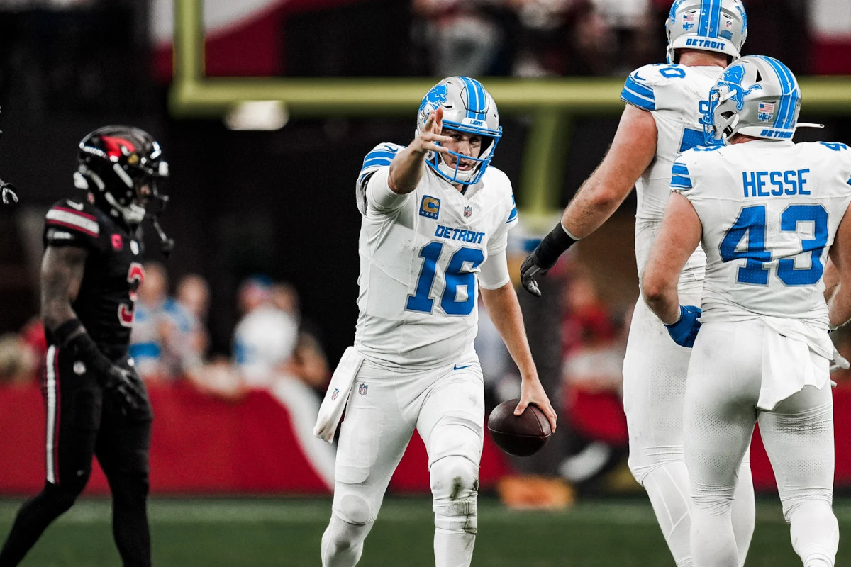 Jared Goff contre Arizona avec les Detroit Lions le 23 09 2024