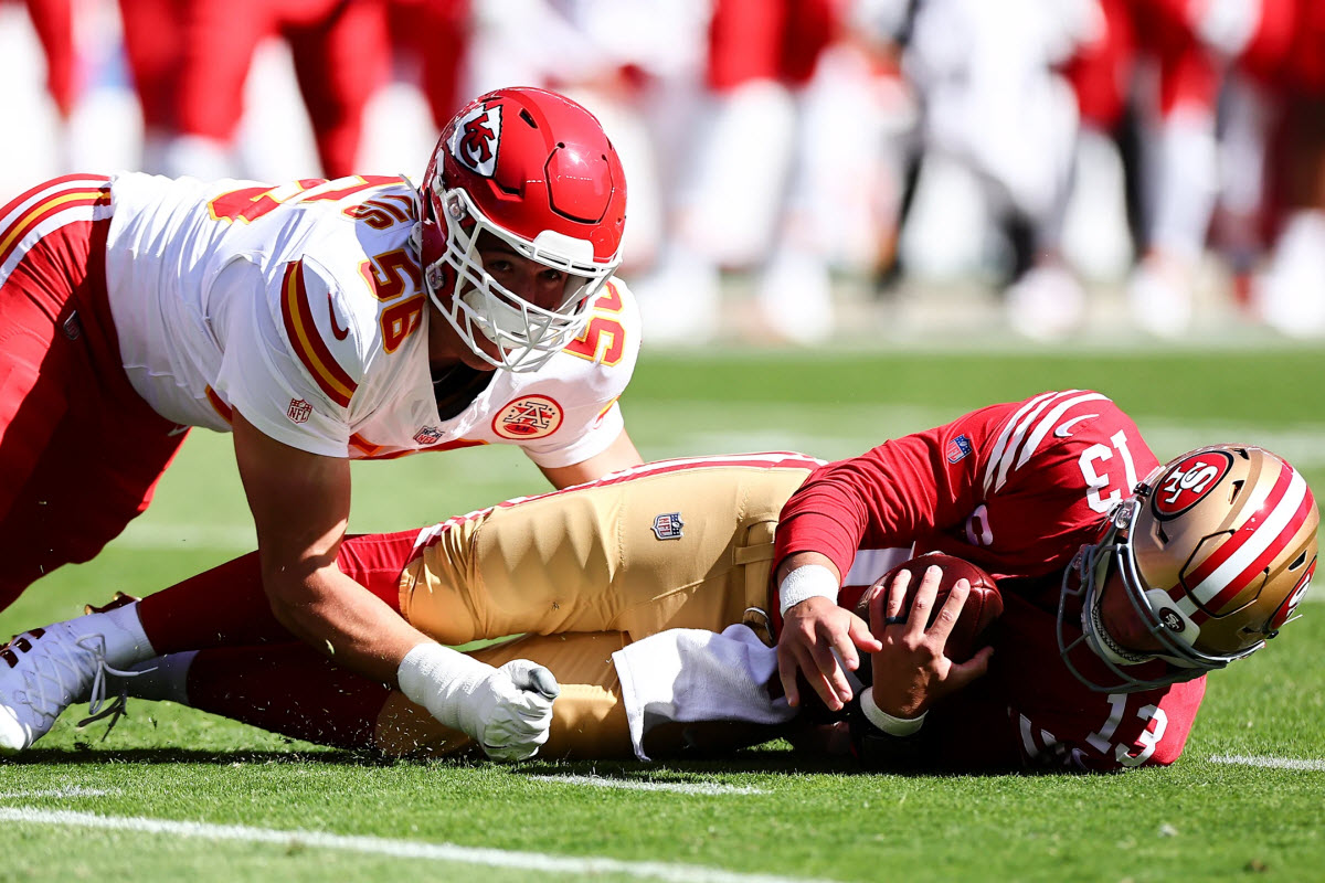 George Karlaftis, défenseur des Kansas City Chiefs